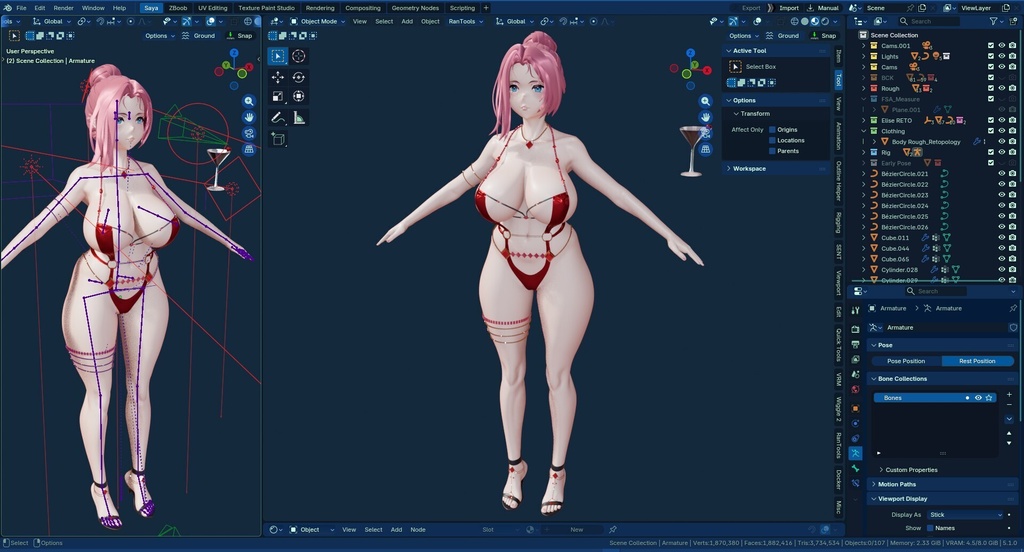 Elise 3D Model