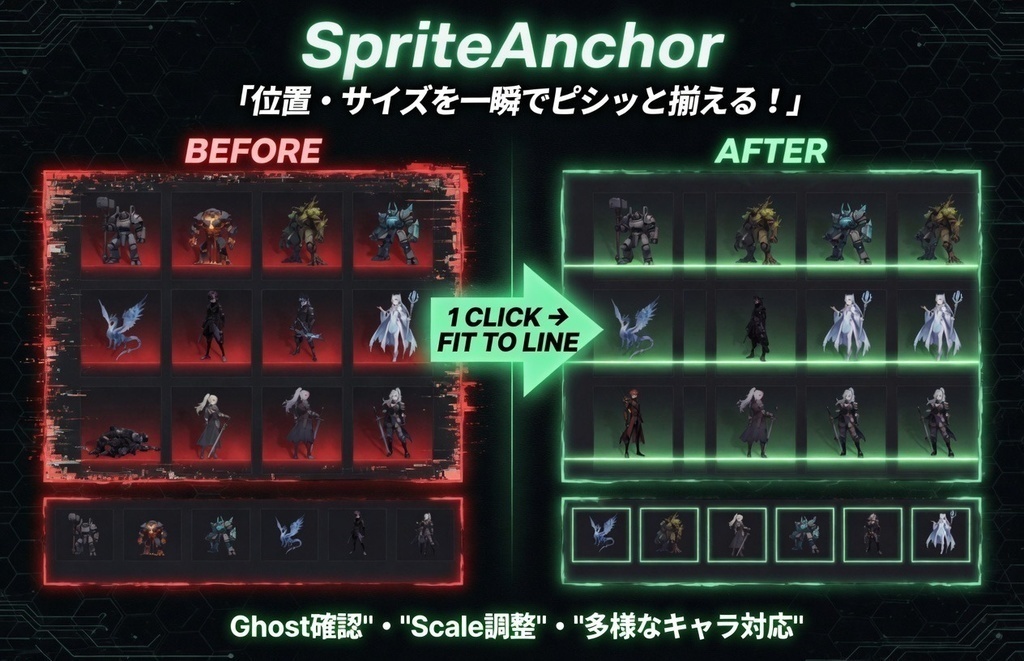 SpriteAnchor Free - AIスプライト整列ツール