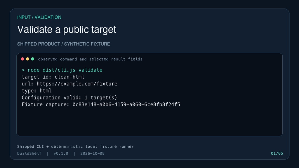 公開ページ・PDF・ファイル変更監視スターターキット|Evidence Monitor(TypeScript)