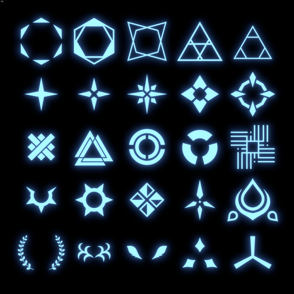 OS_Halo(天使の輪100種類セット)【オリジナル3Dモデル】