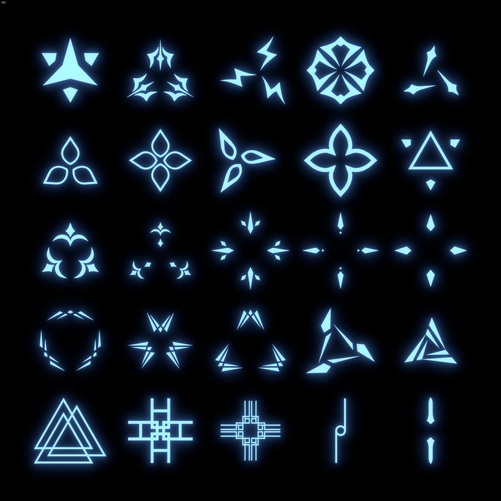 OS_Halo(天使の輪100種類セット)【オリジナル3Dモデル】