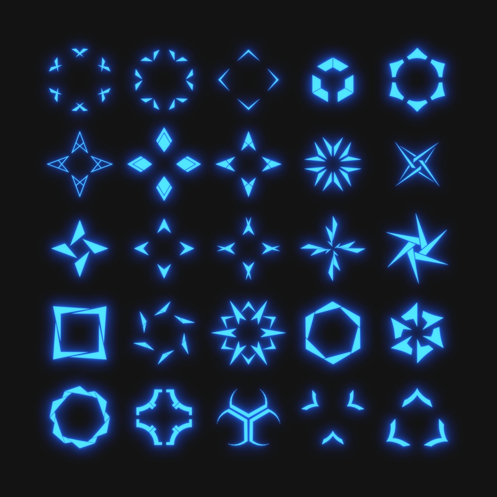 OS_Halo2(天使の輪100種類セット )【オリジナル3Dモデル】