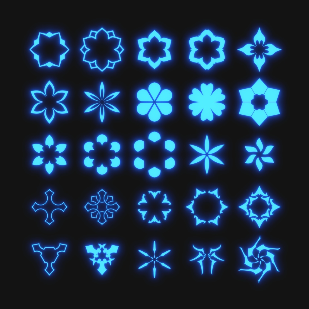 OS_Halo2(天使の輪100種類セット )【オリジナル3Dモデル】