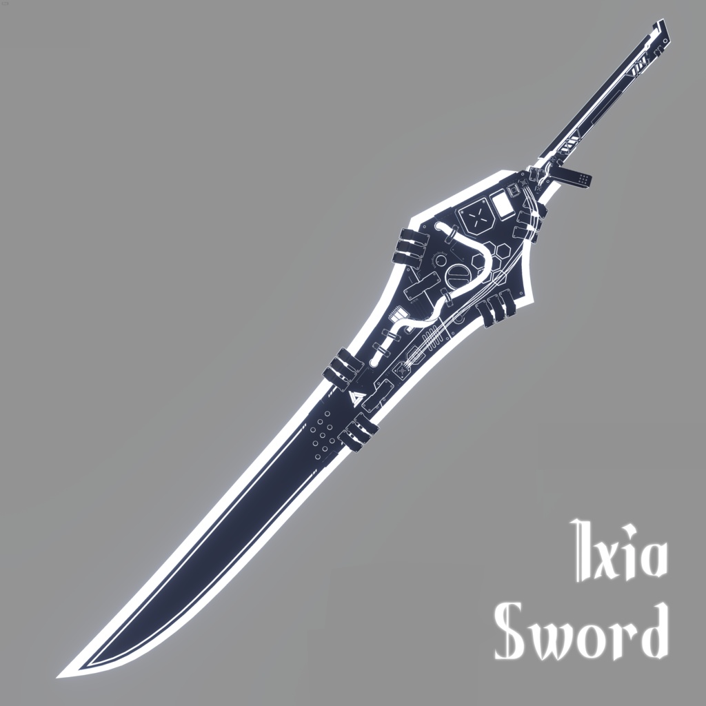 オリジナル3D武器モデル【Ixia-Sword】