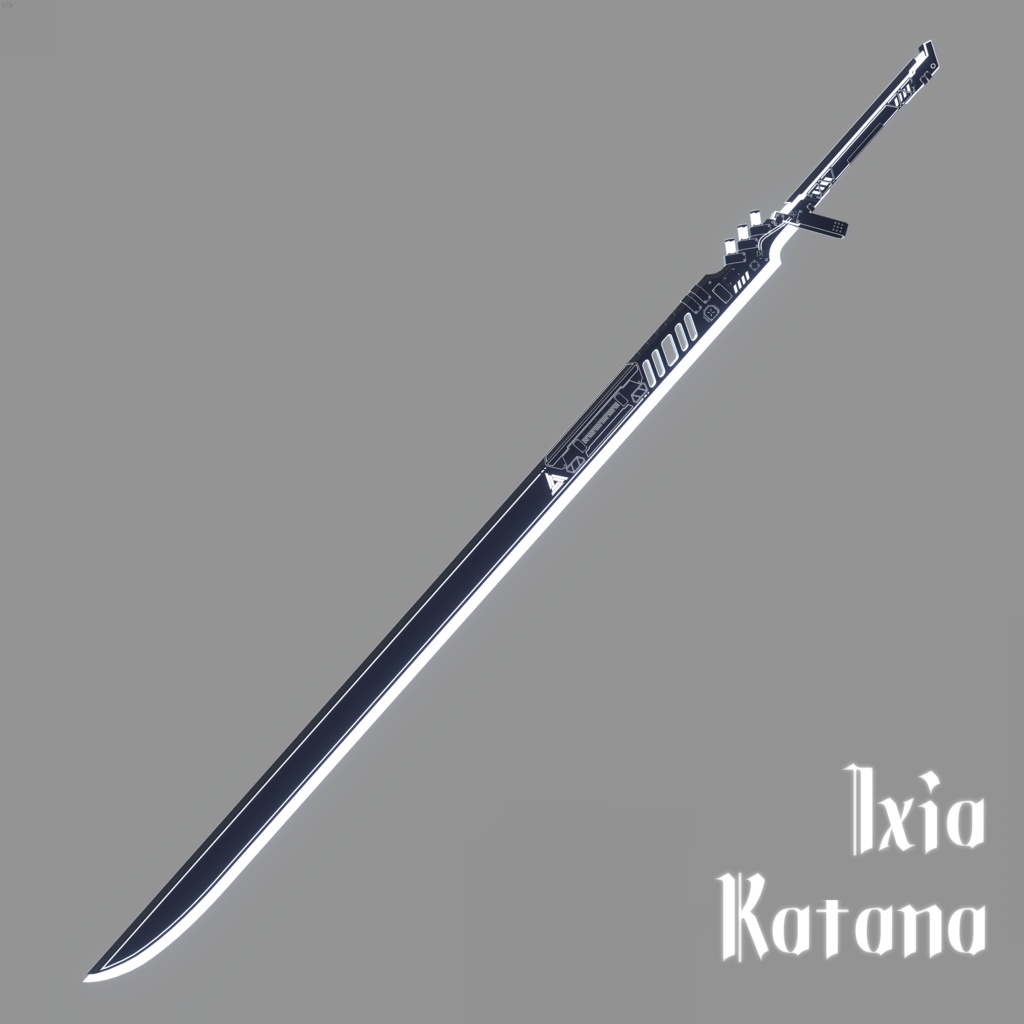 オリジナル3D武器モデル【Ixia-Katana】