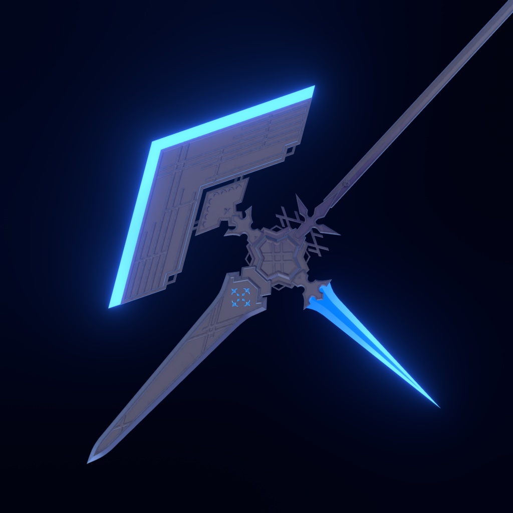 Ranuncula-Halberd+【オリジナル3Dモデル】