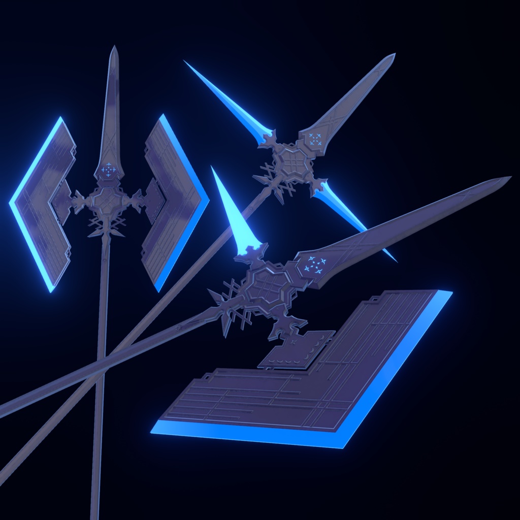 Ranuncula-Halberd+【オリジナル3Dモデル】