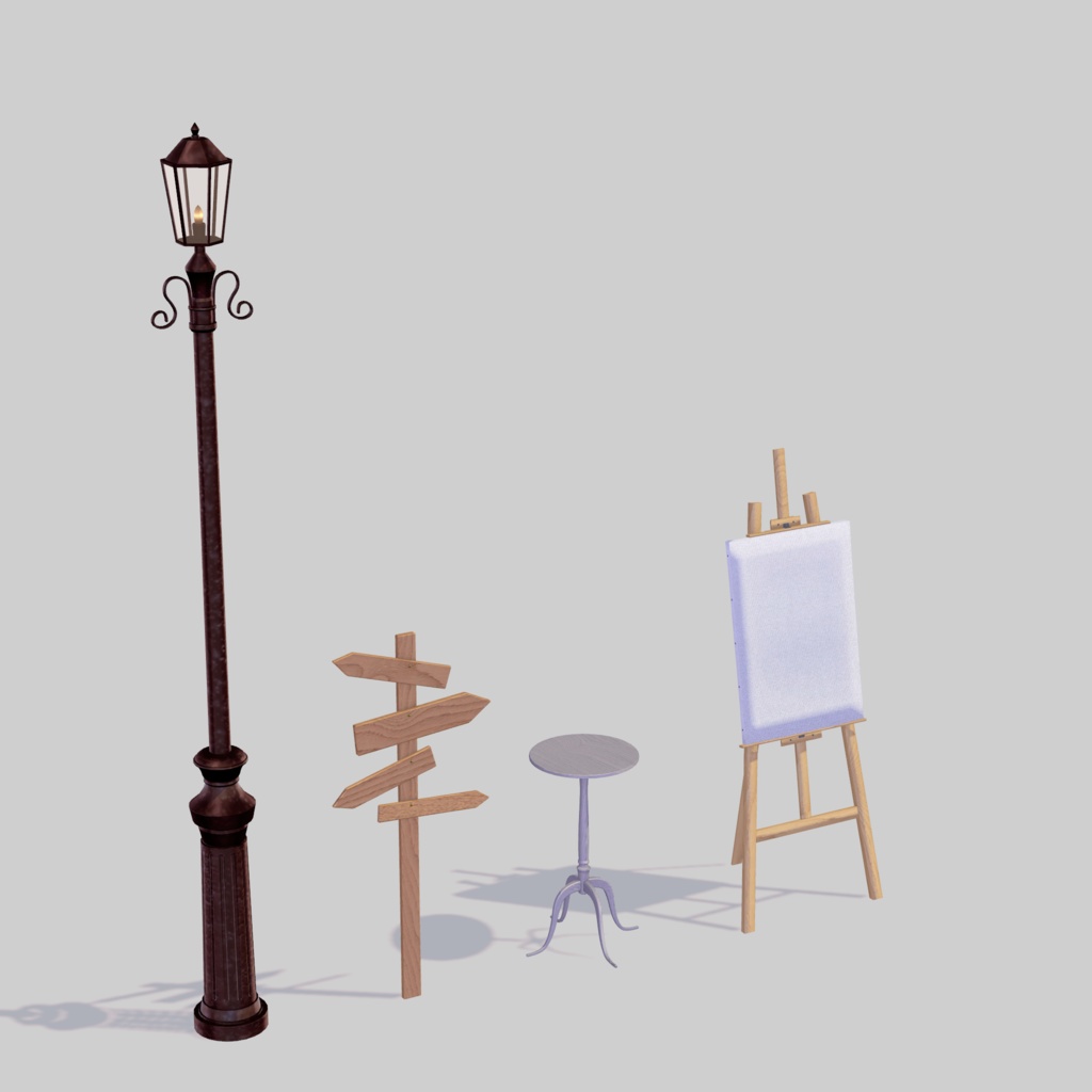 スタジオセット -Alley-【オリジナル3Dモデル】