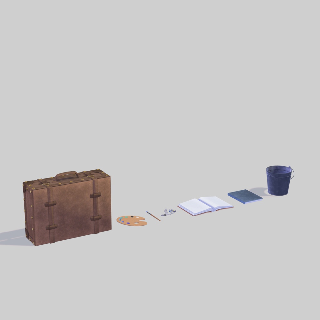 スタジオセット -Alley-【オリジナル3Dモデル】