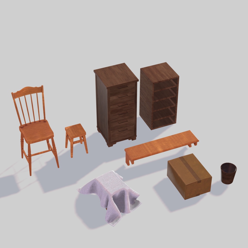 スタジオセット -Room-【オリジナル3Dモデル】