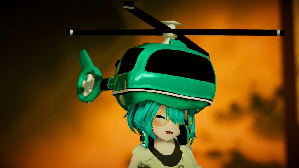 Haticopter Helicopter Hat ヘリコプタ帽子 Dvlraphy Booth