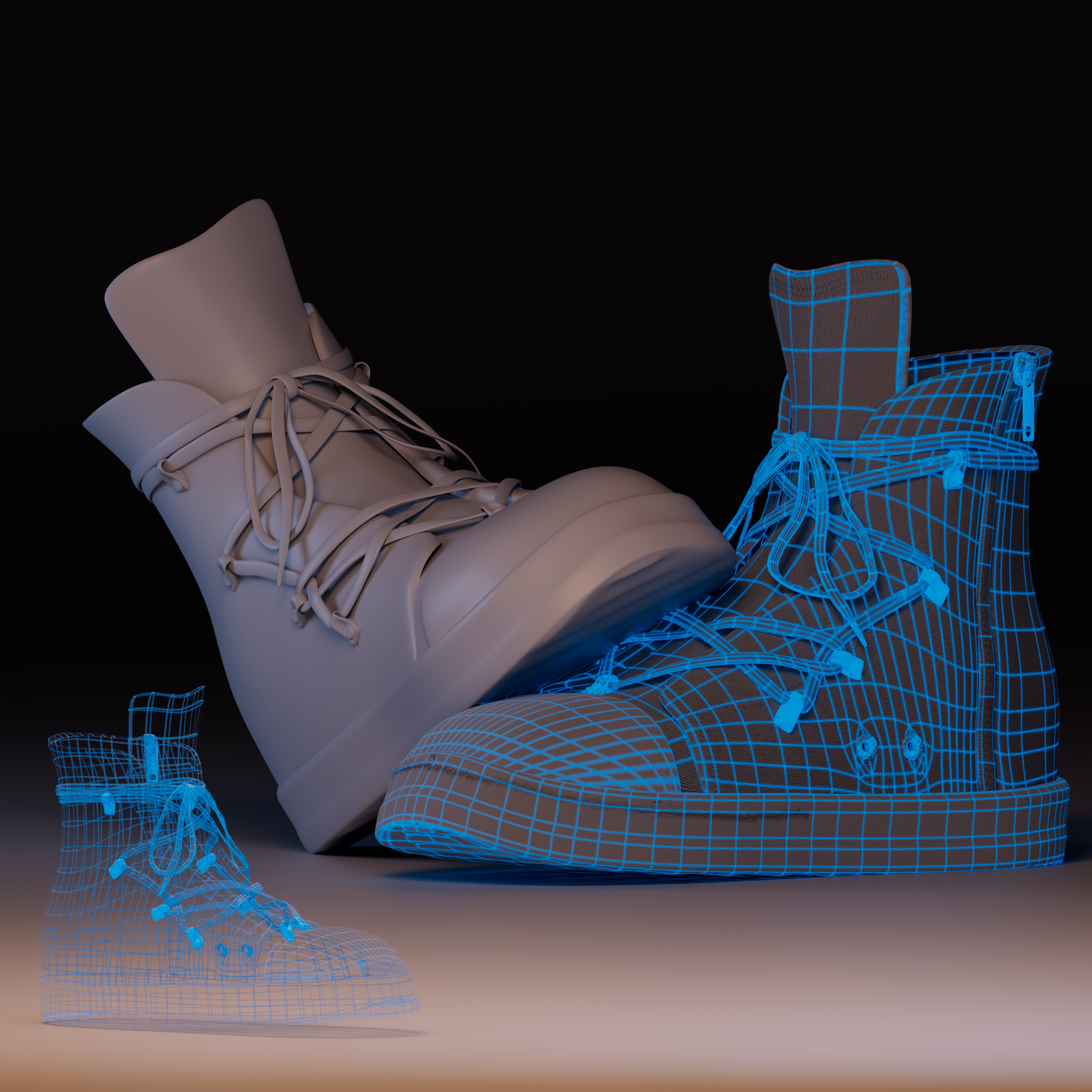 Shoes - Rick Ows Hex 3D Model [VRChat Ready] - DvLRaphy - BOOTH