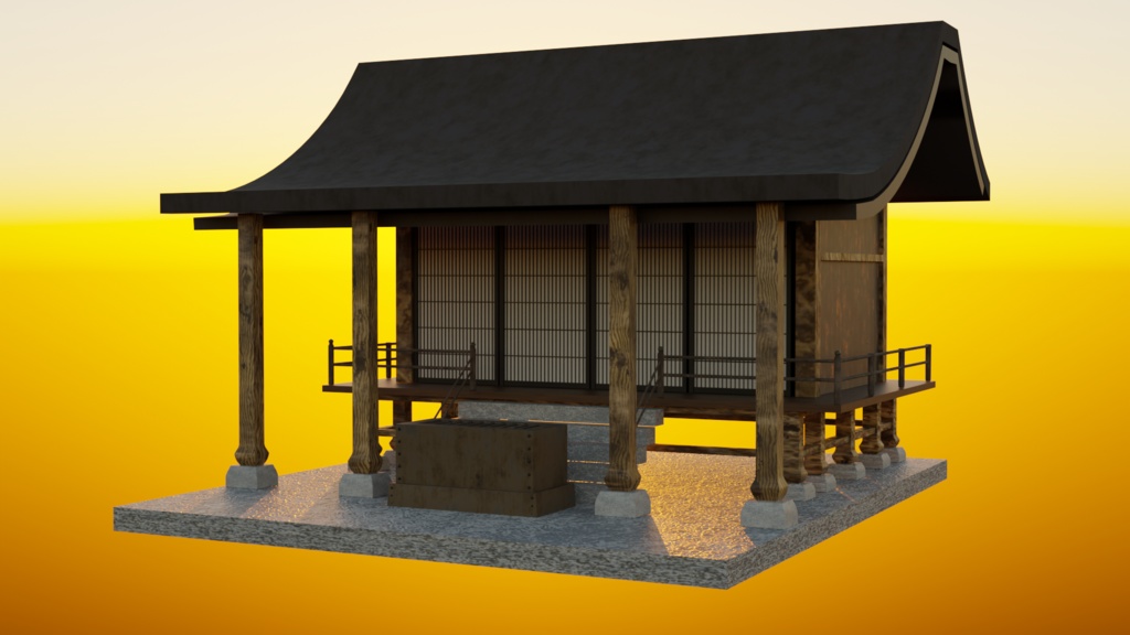 日本の伝統美を3DCGで！神社3Dモデル