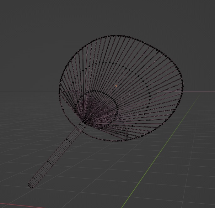 【3Dモデル】和の風情を感じる「和風うちわ」 🍃✨