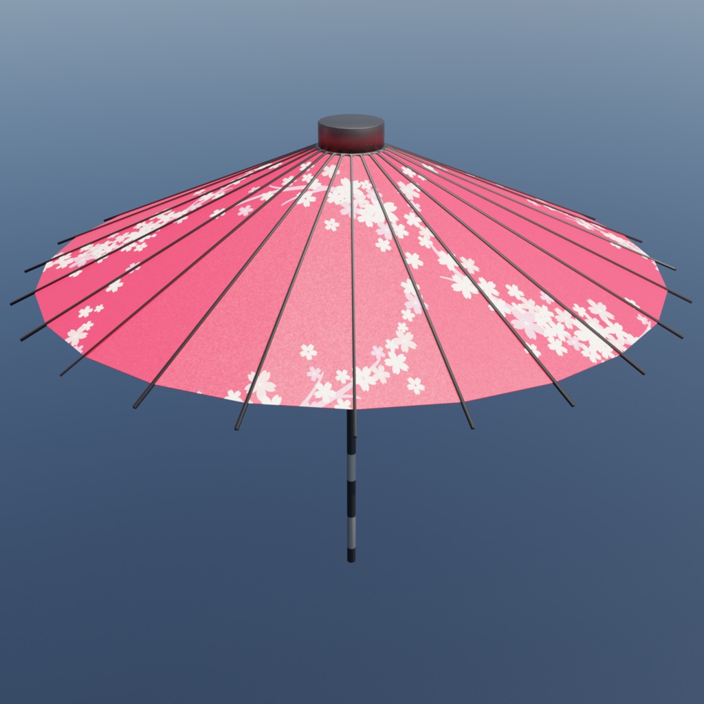 【3Dモデル】和の彩り傘セット – Wagasa Collection –(4種セット)