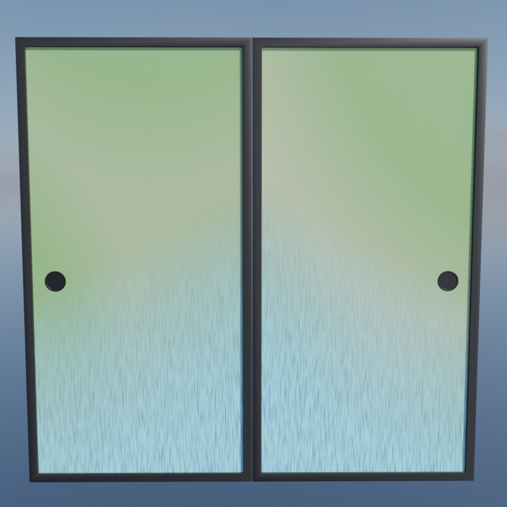 【3Dモデル】Fuji Fusuma ~藤の花柄ふすま~