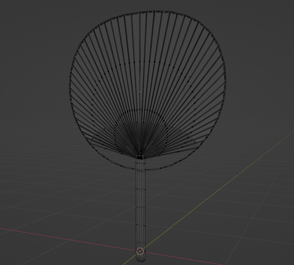 【3Dモデル】和の風情を感じる「和風うちわ」 Vol.3