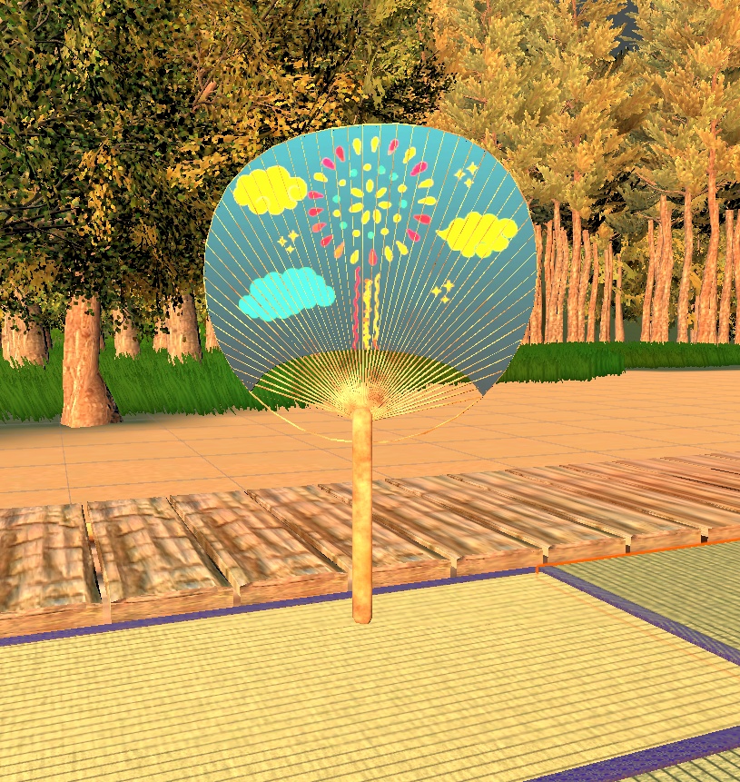 【3Dモデル】和の風情を感じる「和風うちわ」 Vol.3