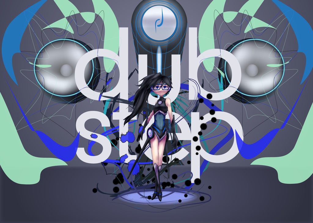 dubstepのai、psd、png