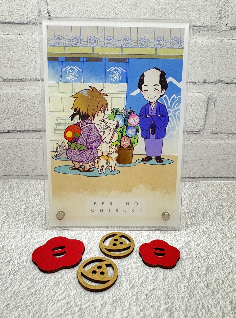 『江戸の本屋さん。』アクリルアートスタンド「朝顔」