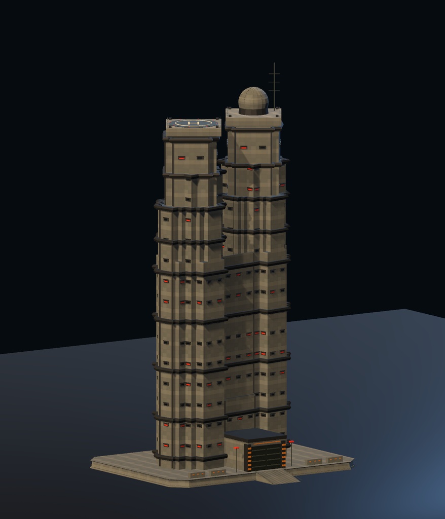 異世界ランドマーク — バスティオン・ゼロ【軍事要塞・3D背景モデル】