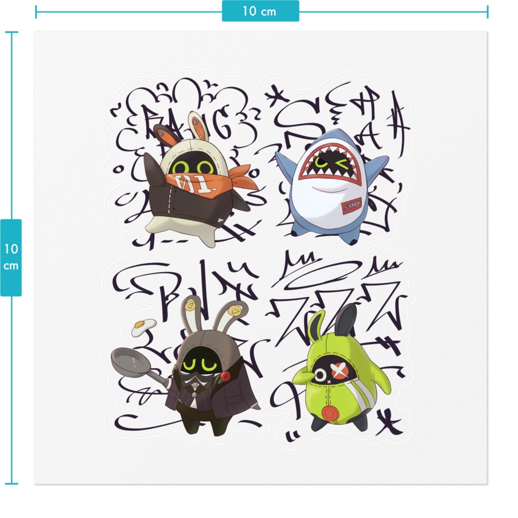 ゼンゼロボンプステッカー(非公式)※ステッカー部分は繋がっています