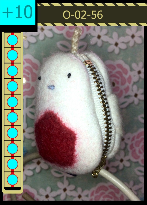 O 02 56 罰鳥 型コインケース Made In Yagami Booth