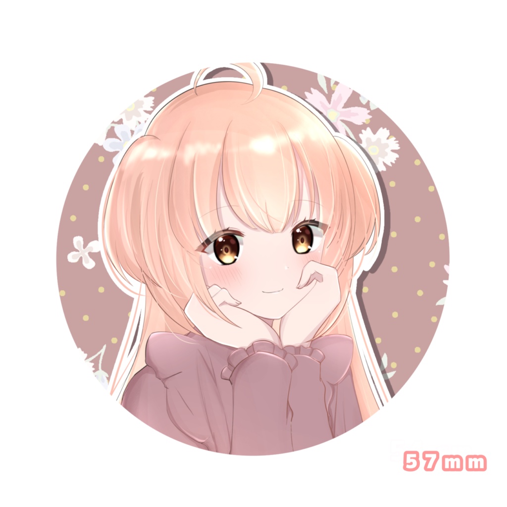 描き下ろし缶バッジA　橘波音