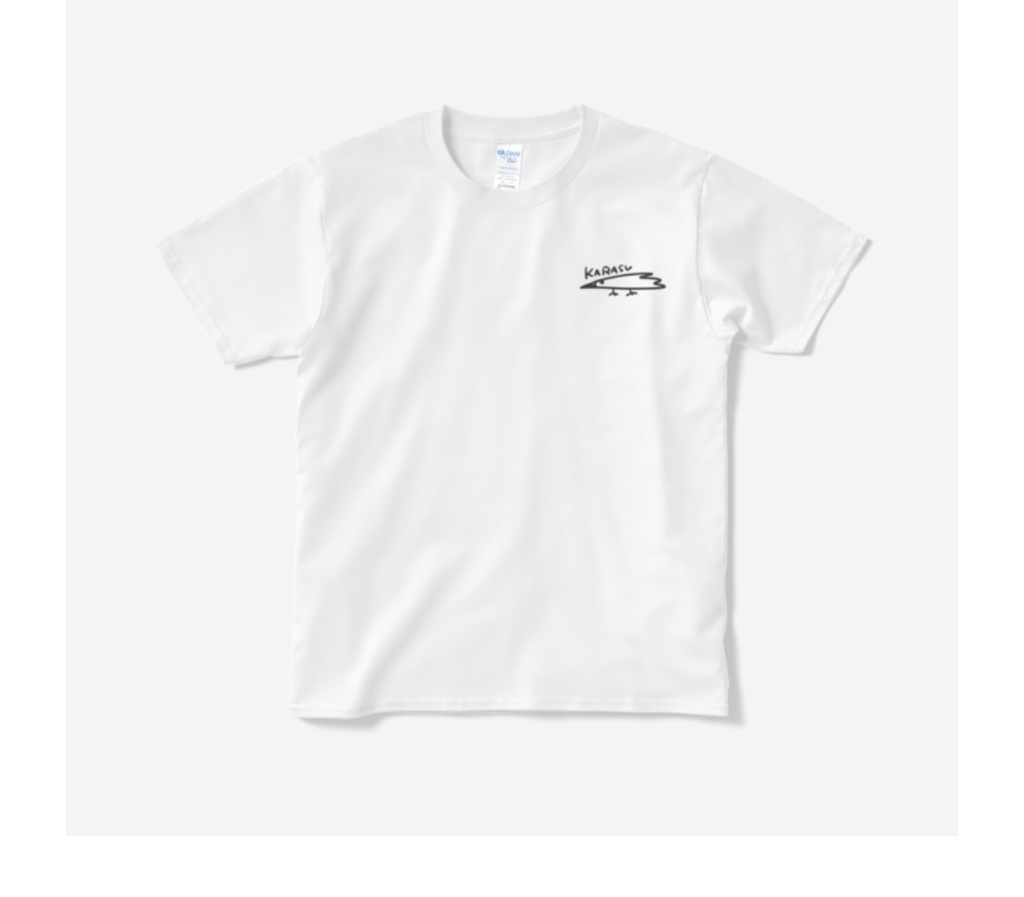 本人書き下ろしカラスTシャツ