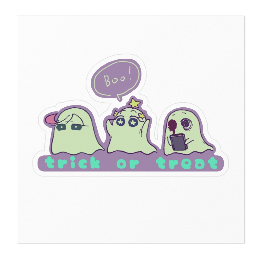 おばけ ステッカー