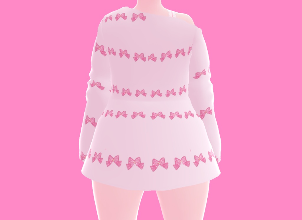 【VROID 】FREE Bow Sweater ୨୧
