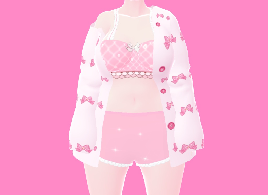 【VROID 】FREE Bow Sweater ୨୧
