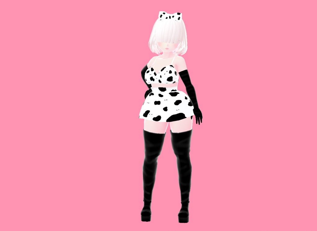 [VROID] Cow Outfit Set ୨୧