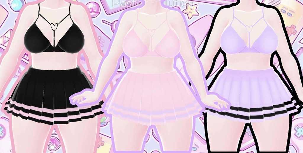 [VROID] Cute E-Girl Outfit
