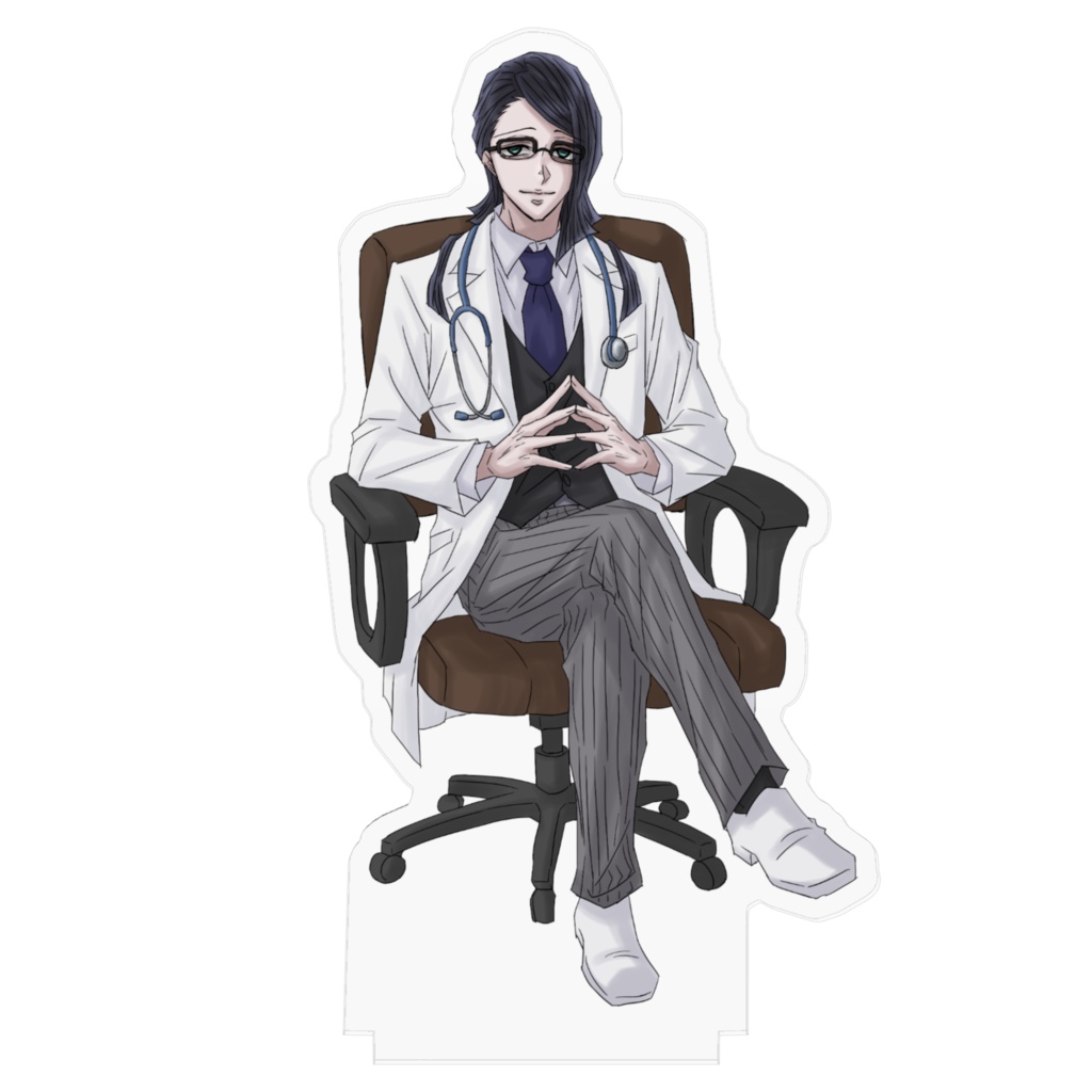 【鬼滅の刃】魘夢民尾(闇医者)アクリルスタンド(椅子シリーズ)