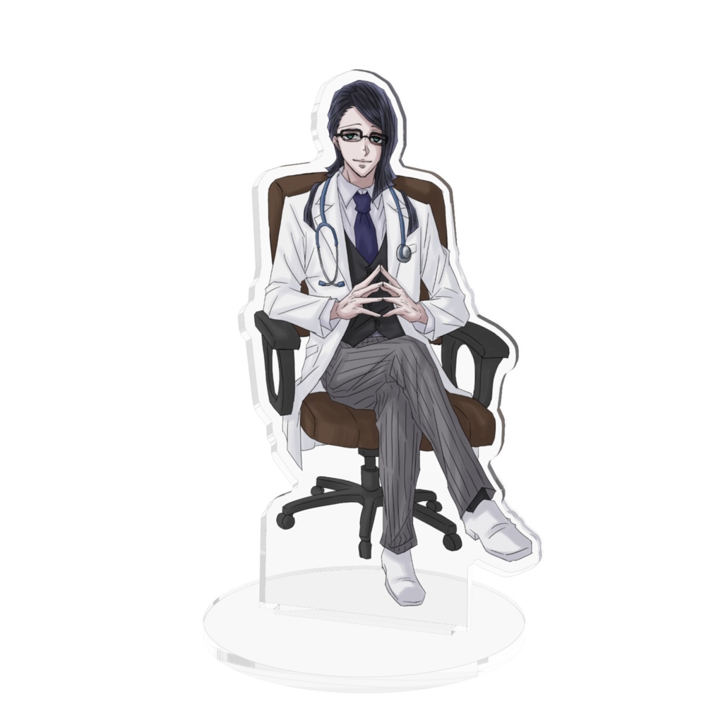 【鬼滅の刃】魘夢民尾（闇医者）アクリルスタンド（椅子シリーズ）