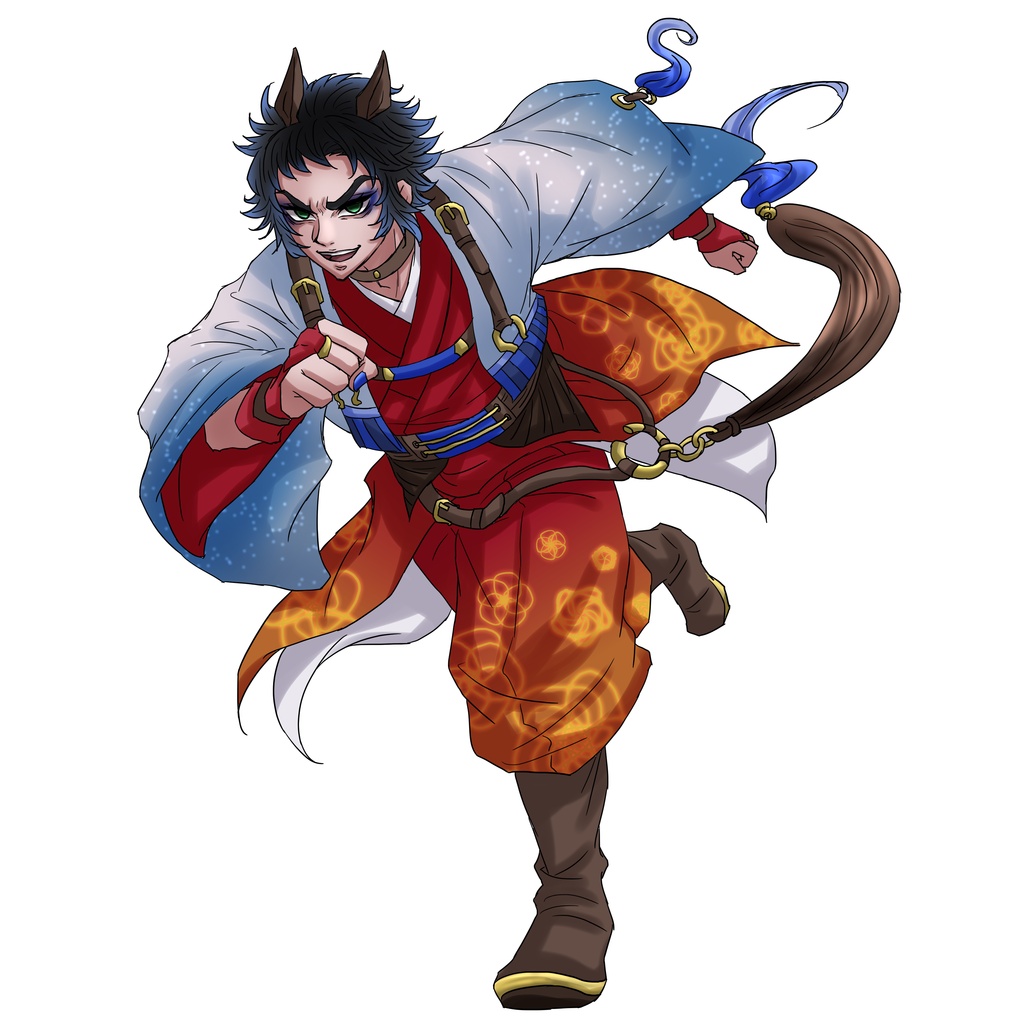 受注生産・同人グッズ【鬼滅の刃】獪岳（午年衣装）アクリルスタンド
