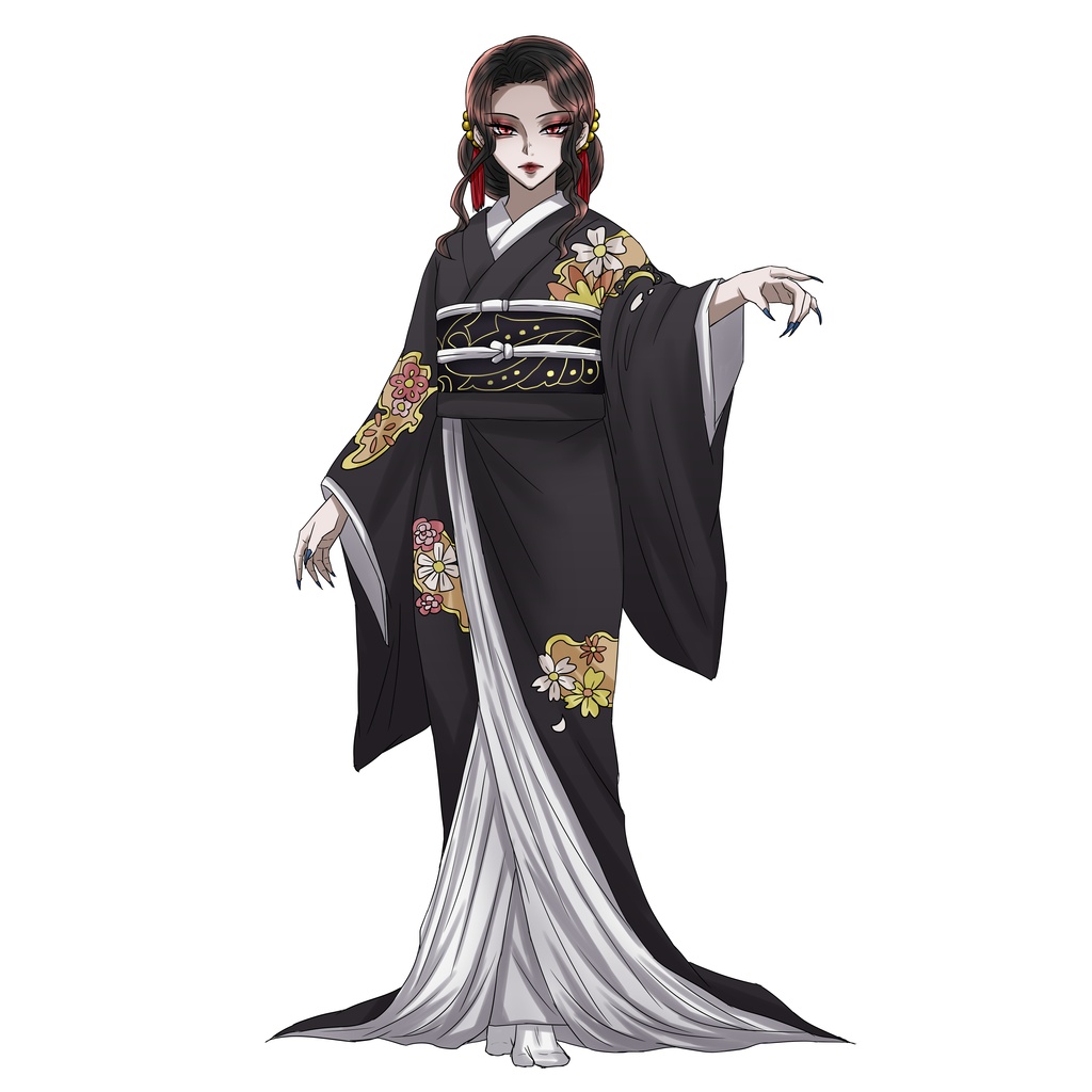 受注生産・同人グッズ【鬼滅の刃】鬼舞辻無惨（女性バージョン）アクリルスタンド