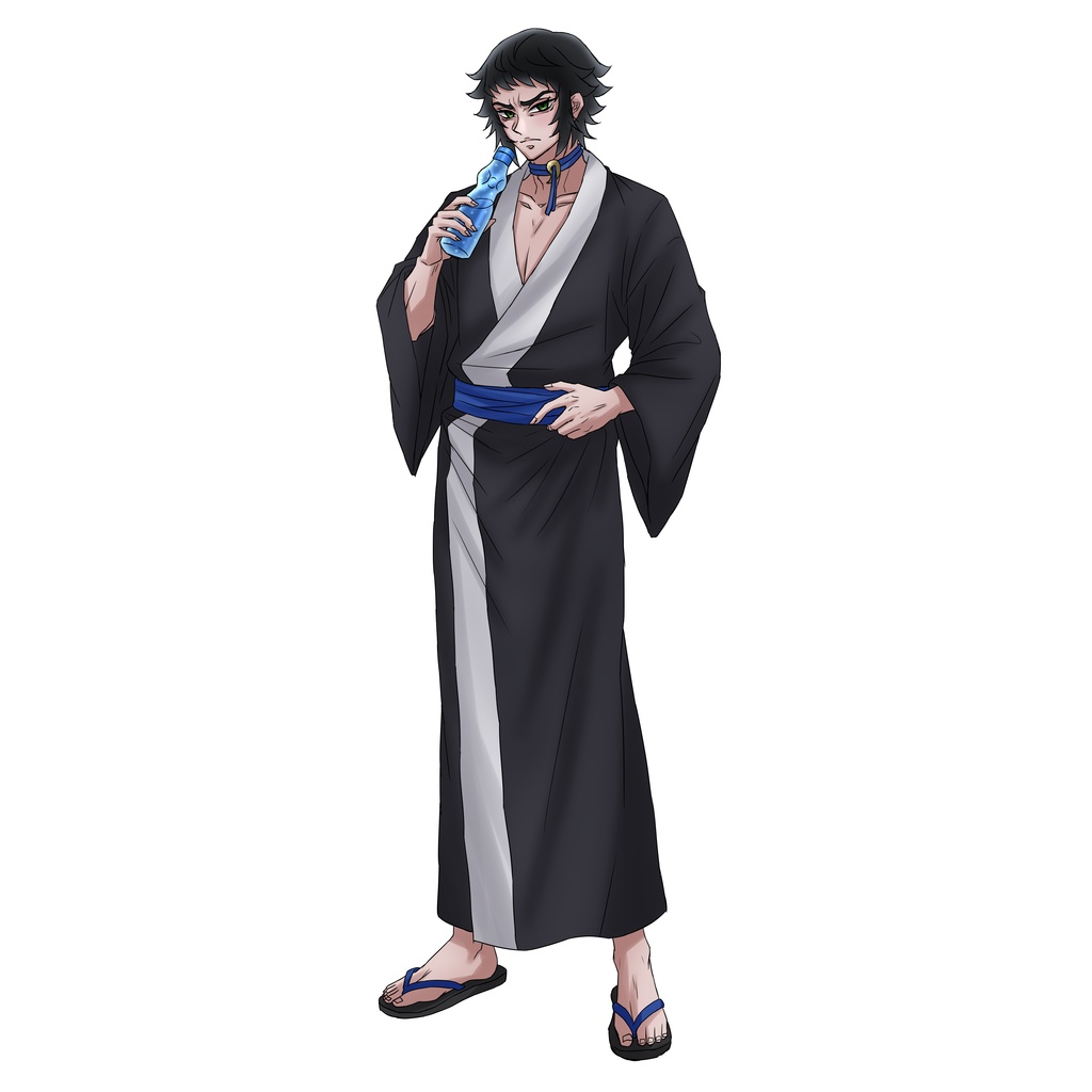 受注生産・同人グッズ【鬼滅の刃】獪岳（浴衣）アクリルスタンド