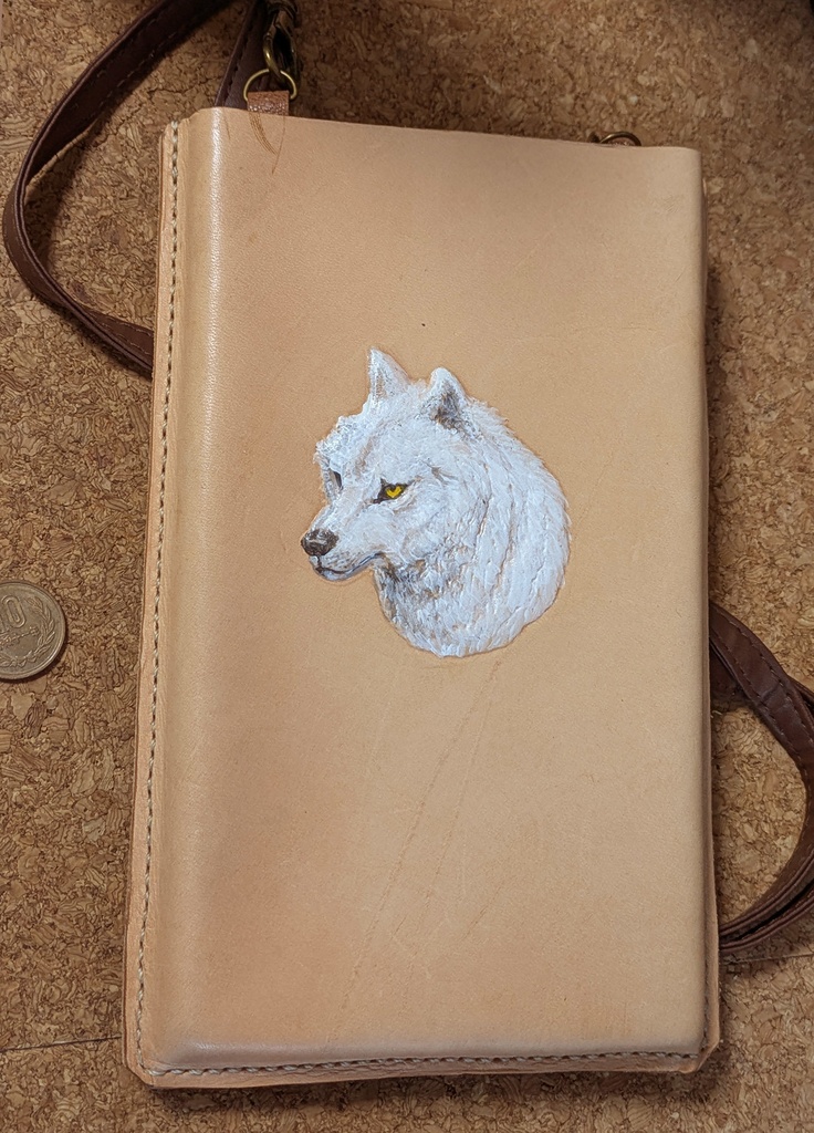 狼スマホショルダー