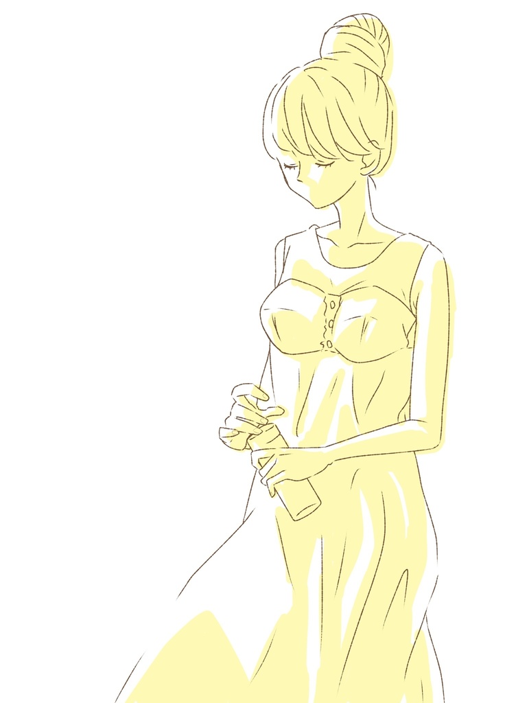 女性スマホケース 黄色