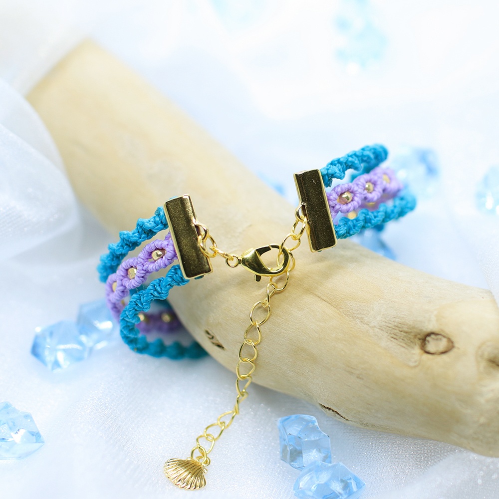 ターコイズ・パープル 三連ブレス