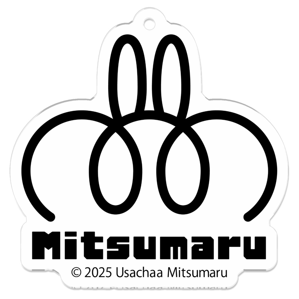 ロゴアクリルキーホルダー - 50 x 50 (mm)