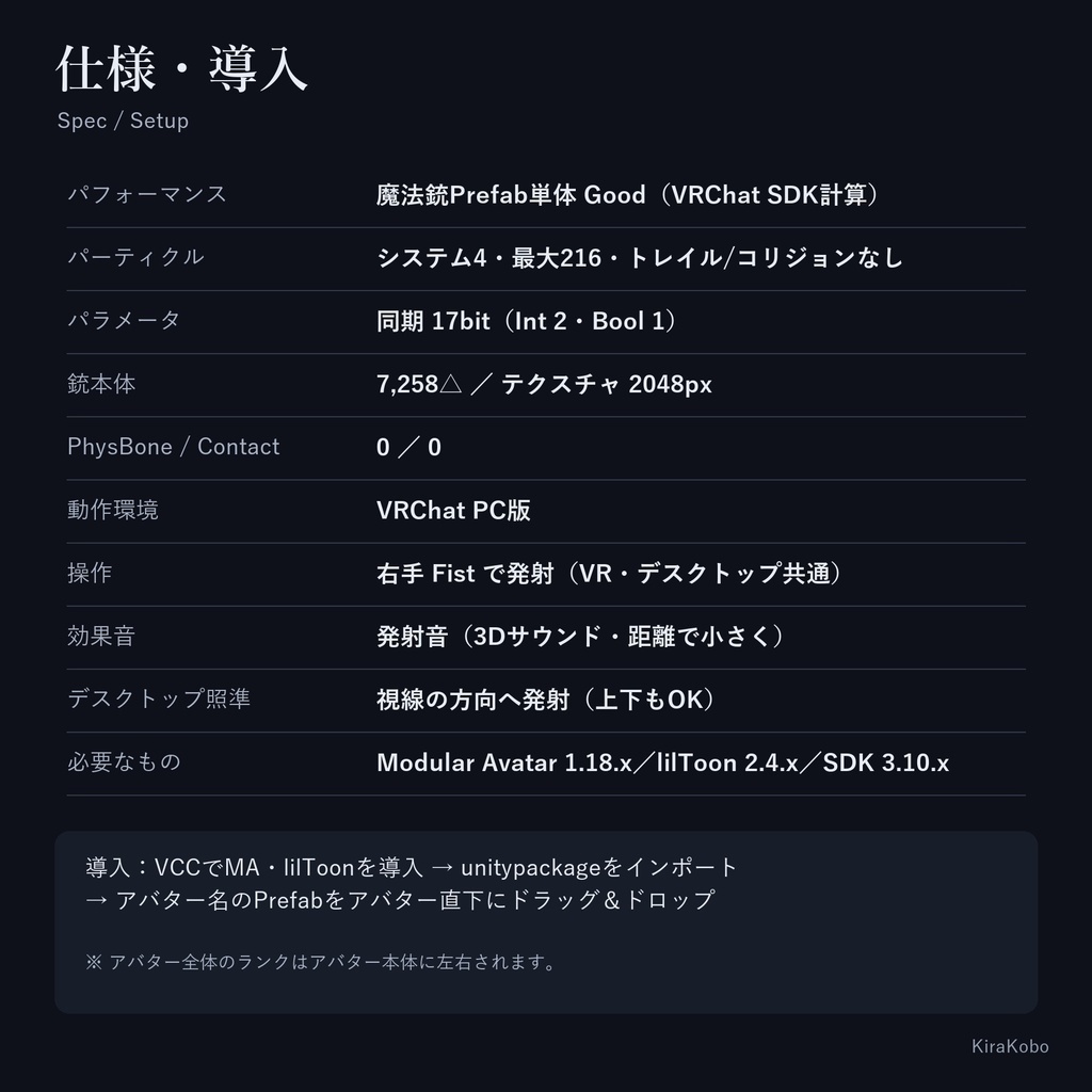 魔法銃 -蒼晶-【握って撃つ魔法銃ギミック・デスクトップ対応・4属性×強さ4段階・MA対応】
