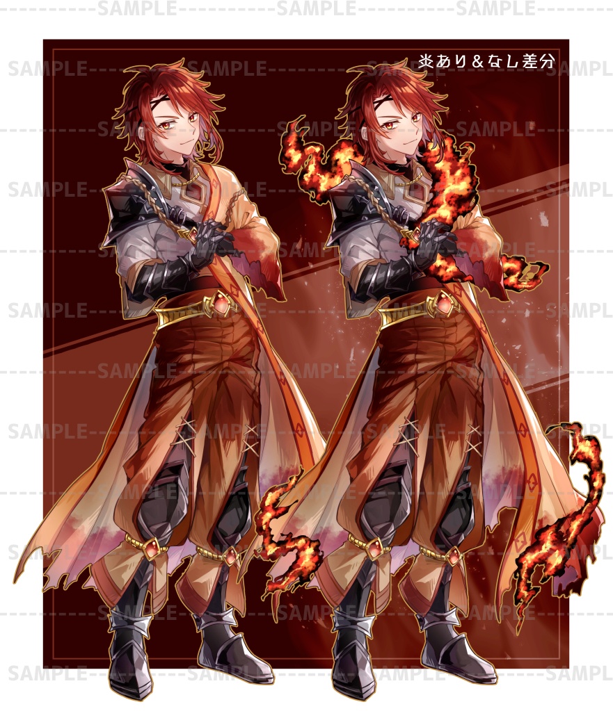 炎と氷の能力者 立ち絵素材セット