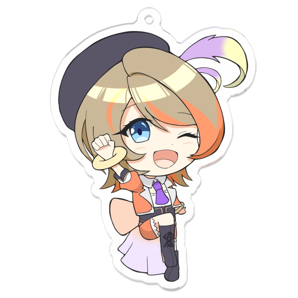 デフォルメアクリルキーホルダー(ひよクロ)