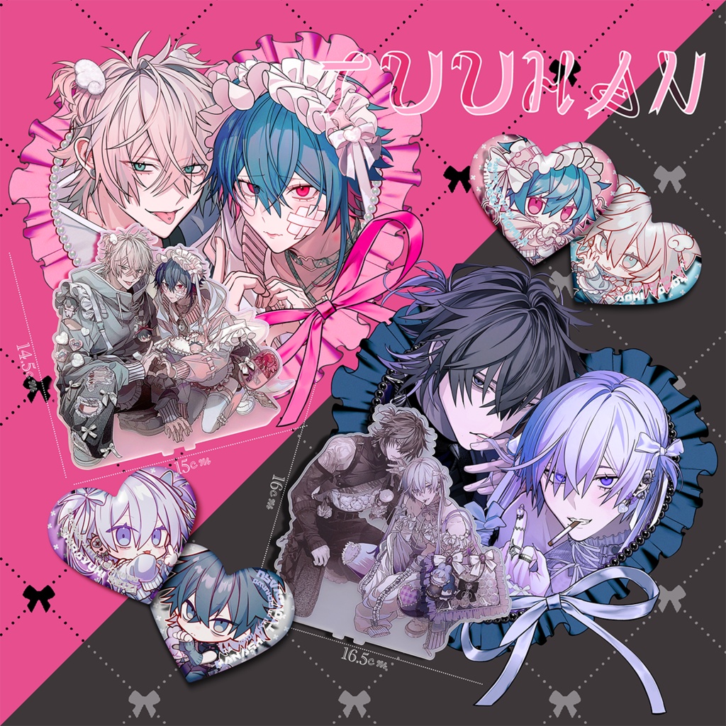 【🎀KiR公式通販にて一般販売受付中🎀】♡推し活男子にご注意を♡”激”めろかゎアクリルスタンド♡