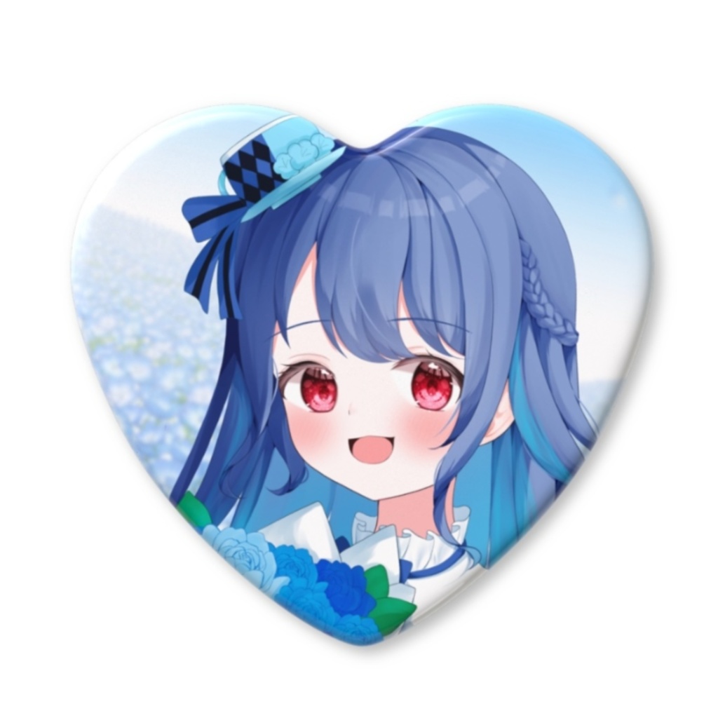 2周年ハート缶バッジ