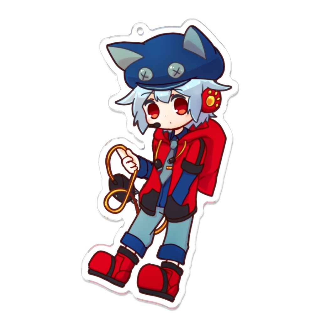 【Vtuber/UTAU】緩音ヒグ　おおきめアクリルキーホルダー