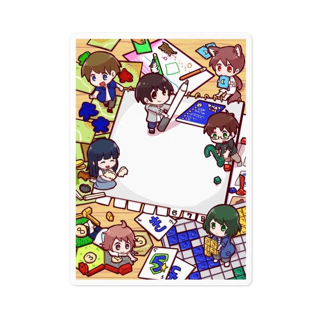ボードのゲームのステッカー